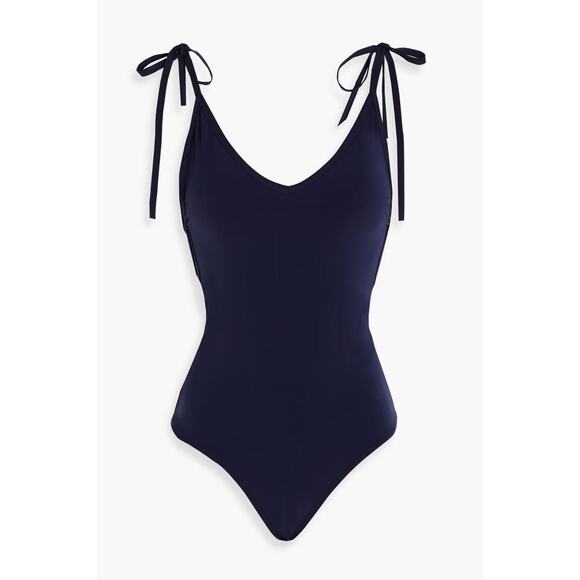 Isabel Marant Swan Shoulder Tie Swimsuit - 4 - Navy - Picture 1 of 4